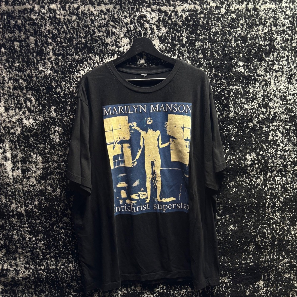Marilyn Manson Antichrist Superstar Black Graphic Band T-Shirt